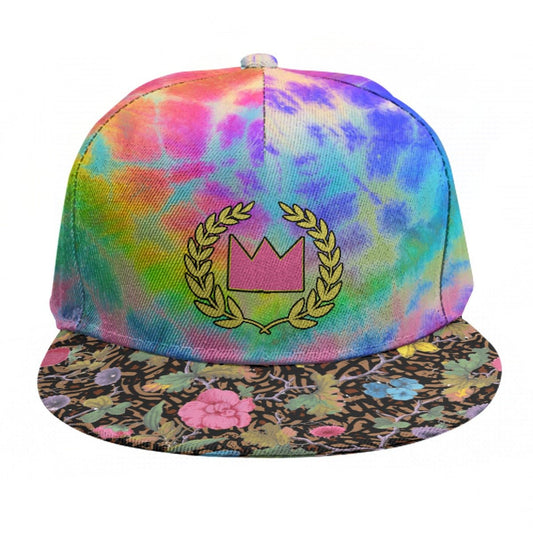 Flora N' Tie Dye Baseball Cap | Outfique | Hats |