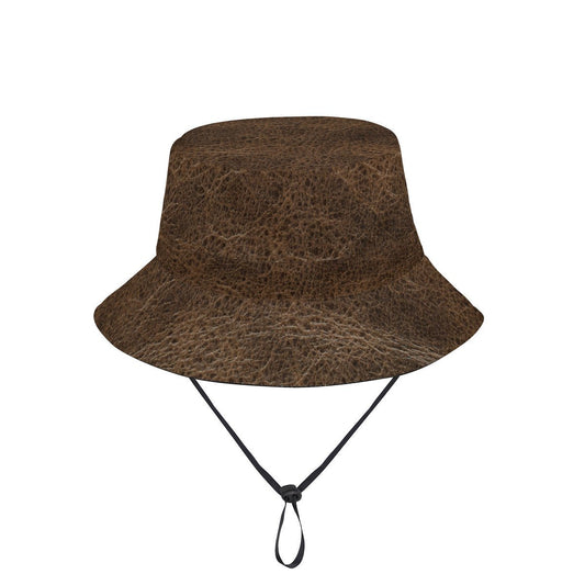 LEATHERTONE [Brown] Fisherman's Hat | Outfique | Hats | Hats