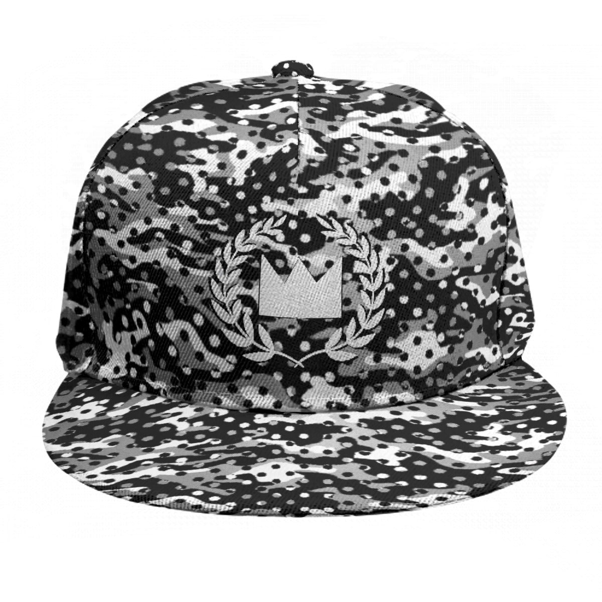 Polka and Camo [B&W] Baseball Cap | Outfique | Hats |