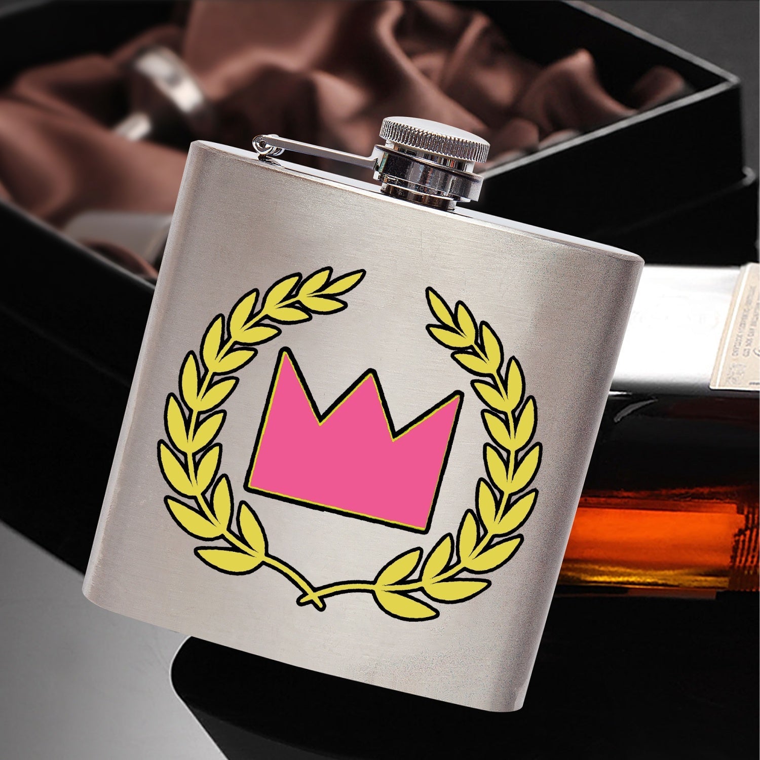 CANAANWEAR Crest 6oz Stainless Steel Hip Flask | CANAANWEAR | Misc | kettle