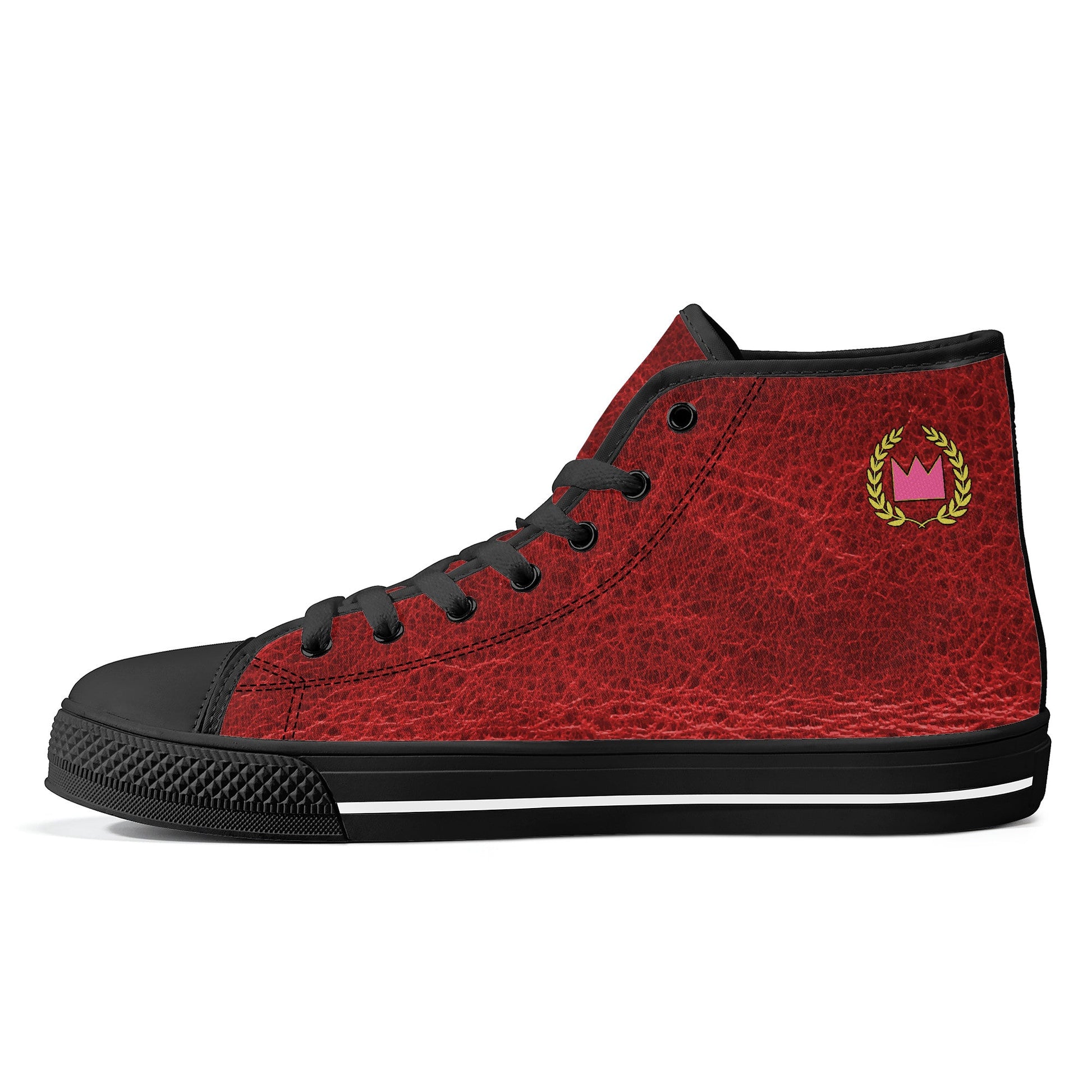 LEATHERTONE [Rojo] High Top Sneakers | CANAANWEAR | Shoes | LEATHERTONE [Rojo]