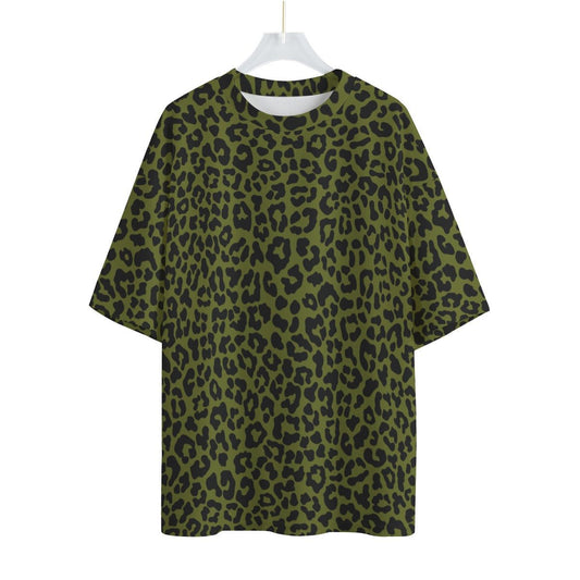 OLIVE-LEOPARD Drop-shoulder T-shirt | CANAANWEAR | T-Shirt |