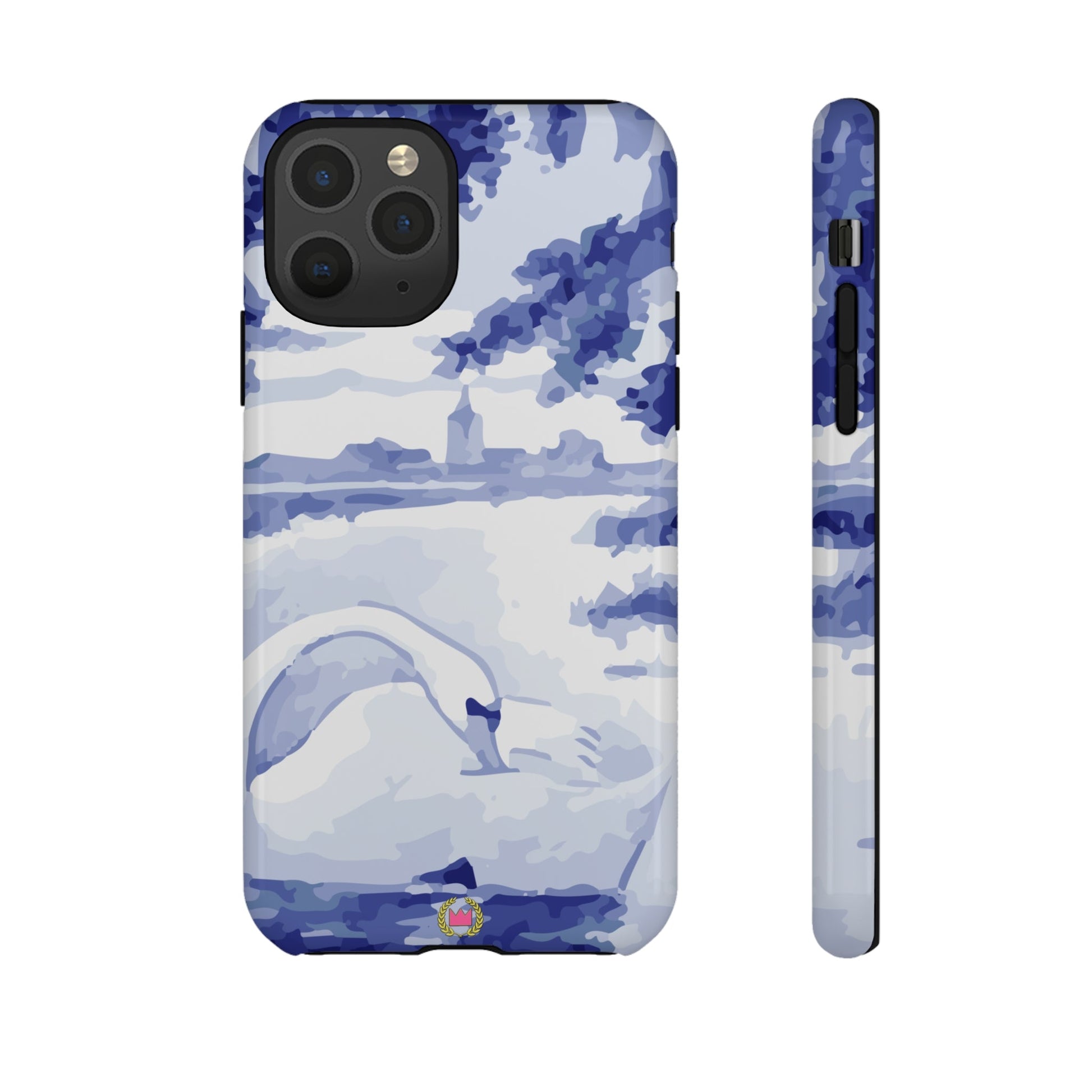 PORCELAIN BLUE 'White Swan' Tough Cases | CANAANWEAR | Phone Case | Glossy
