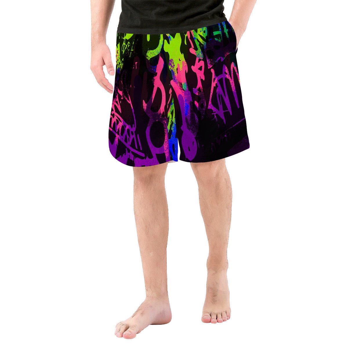 REBEL GRAFFITI NEON Board Shorts | CANAANWEAR | Shorts | mens shorts