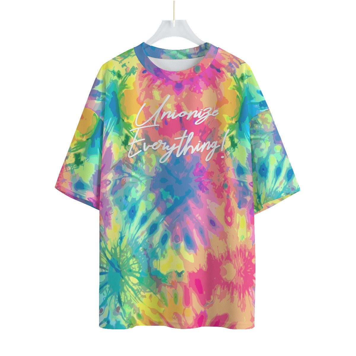 'Unionize Everything!' Tie-Dye Drop-shoulder T-shirt | CANAANWEAR | T-Shirt |